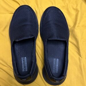 Skechers Black Pro Walk 5 Mesh Slip-On Sneakers